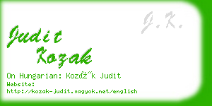 judit kozak business card